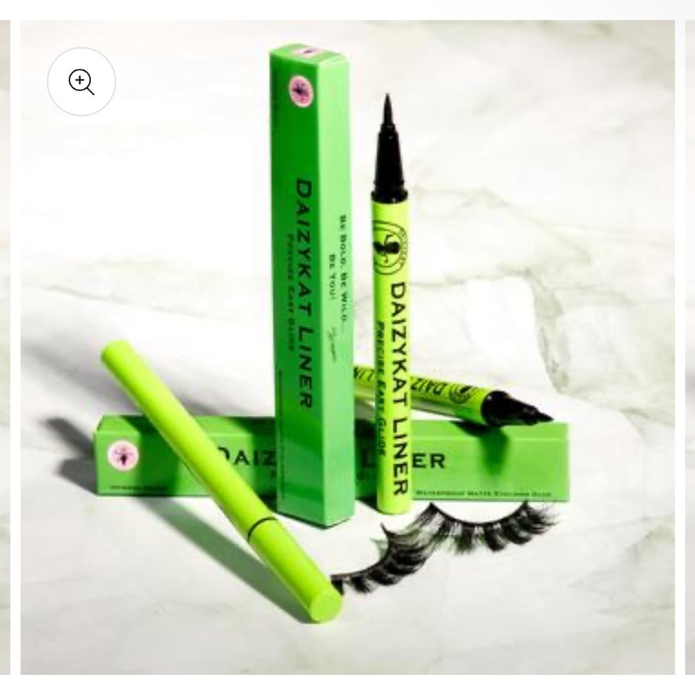 Daizykat Liner Waterproof Matte Intense Black Eyeliner Lash Glue Pen New
